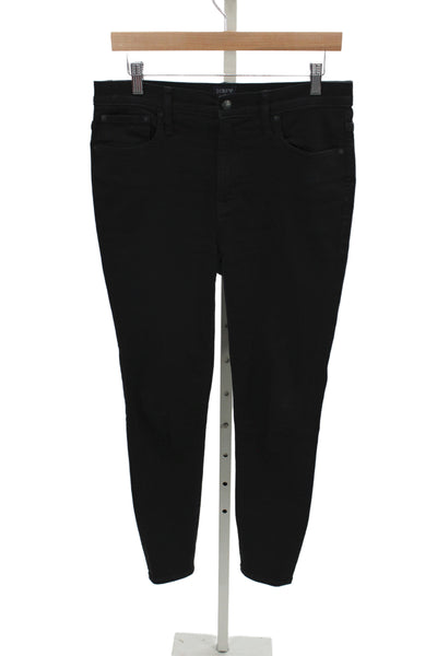 J Crew Women Black Skinny Jeans Mid Rise 24 Inseam Size 29