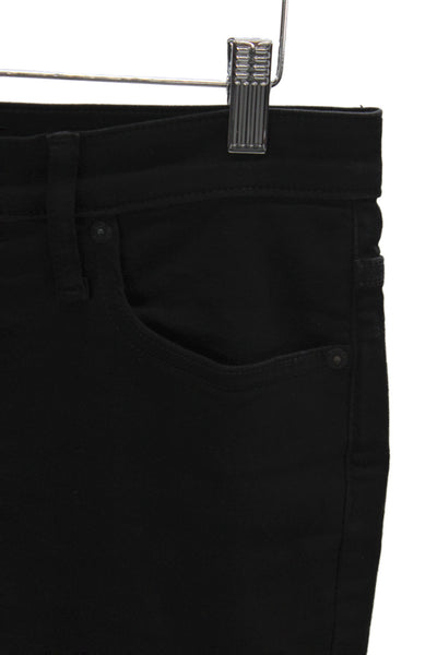 J Crew Women Black Skinny Jeans Mid Rise 24 Inseam Size 29