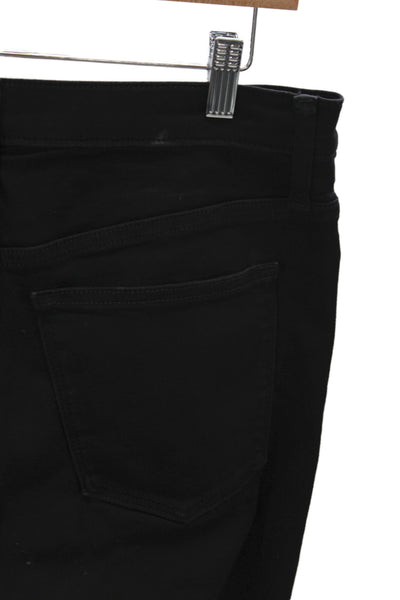 J Crew Women Black Skinny Jeans Mid Rise 24 Inseam Size 29