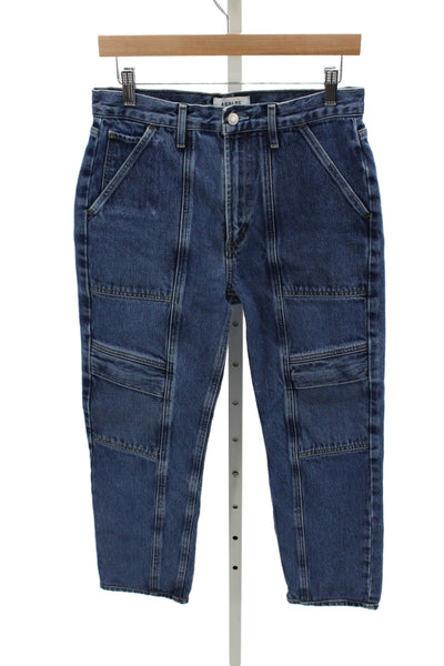 Agolde Women Straight Blue Mid Rise Jeans Size 27