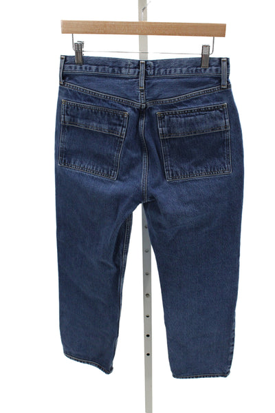 Agolde Women Straight Blue Mid Rise Jeans Size 27