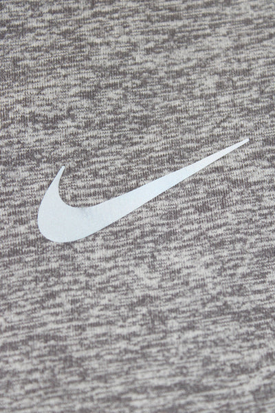 Nike Women Pullover Mock Neck Long Sleeve Gray Athleisure Top Size M