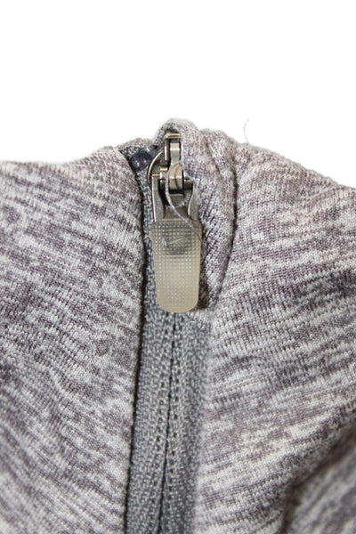 Nike Women Pullover Mock Neck Long Sleeve Gray Athleisure Top Size M