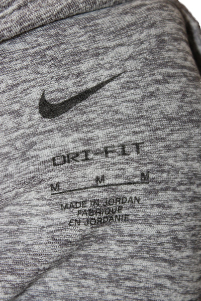 Nike Women Pullover Mock Neck Long Sleeve Gray Athleisure Top Size M