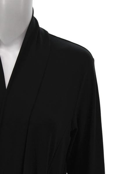 Sympli Womens Black V-Neck Long Sleeve Cardigan Casual Size 8
