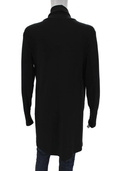 Sympli Womens Black V-Neck Long Sleeve Cardigan Casual Size 8