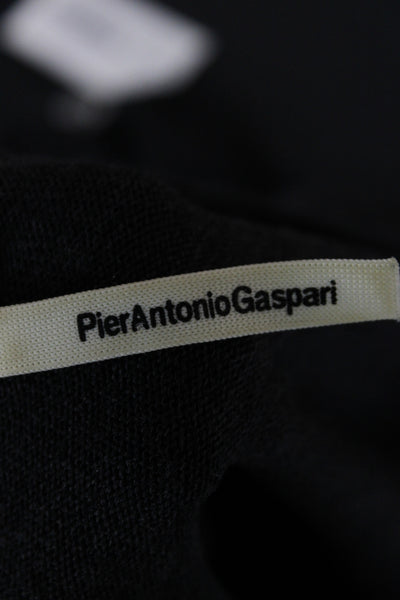Pier Antonio Gaspari Womens Gray Sweater Dress Wool Off Shoulder Size M