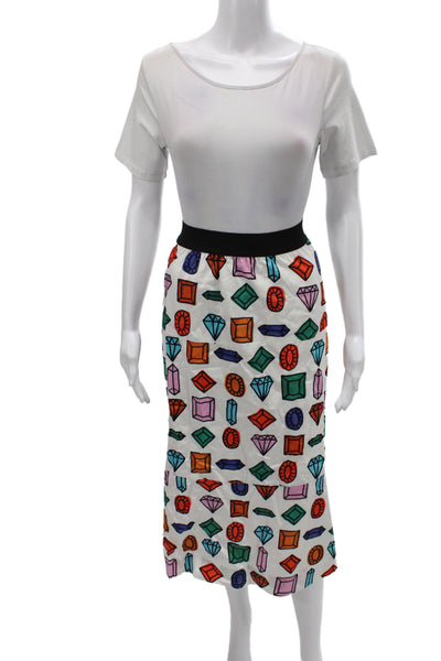 Maeve Anthropologie Women Multicolor Argyle Straight Pencil Skirt Cotton Size S