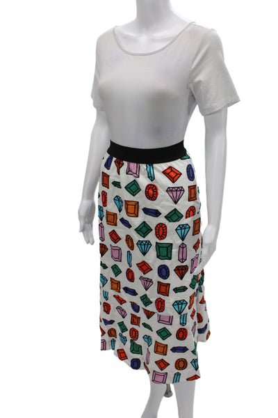 Maeve Anthropologie Women Multicolor Argyle Straight Pencil Skirt Cotton Size S