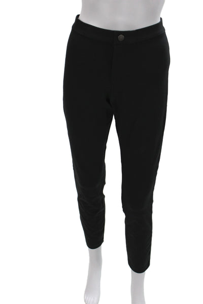 Banana Republic Womens Ankle Pants Black Button Rayon Size 6