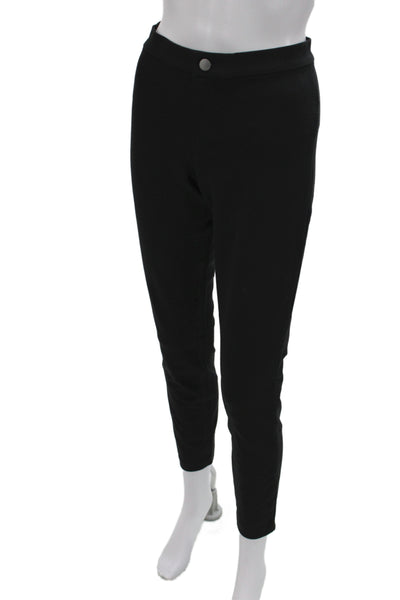 Banana Republic Womens Ankle Pants Black Button Rayon Size 6