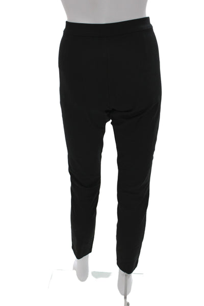 Banana Republic Womens Ankle Pants Black Button Rayon Size 6