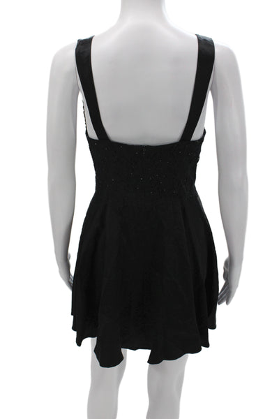 Majorelle Women Fit & Flare Cocktail Dress Black Sweetheart Sleeveless Size S