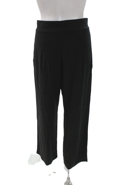 Stillwater Womens Black Cropped Rayon Button Pants Size M