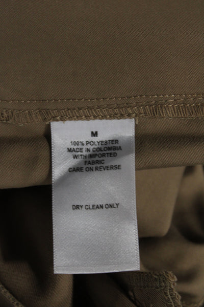 Nonchalant Label Women Dress Pants Beige Button Polyester Minimalist Size M