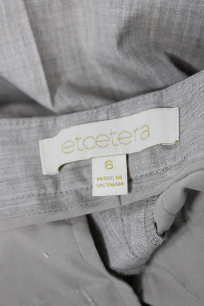 Etcetera Women Dress Pants Striped Beige Zip Inseam 27 Size 6