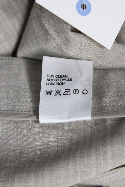 Etcetera Women Dress Pants Striped Beige Zip Inseam 27 Size 6