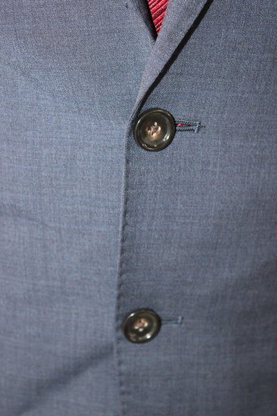 J Crew Mens Blue Merino Wool Blazer Button Size 38