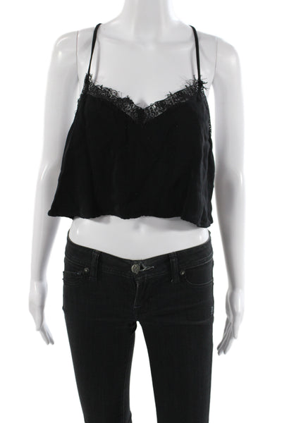 Zara Woman Women Black V-Neck Sleeveless Camisole Boho Summer Size S