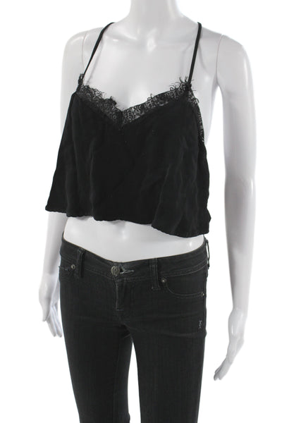 Zara Woman Women Black V-Neck Sleeveless Camisole Boho Summer Size S