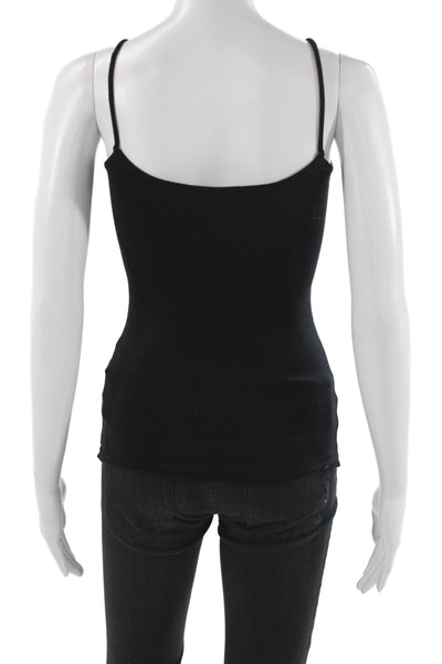 Rag & Bone Women V-Neck Black Viscose Tank Size 2XS