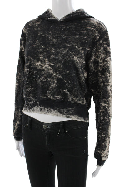Cotton Citizen Womens Pullover Hoodie Black 100% Cotton Crew Neck Size S