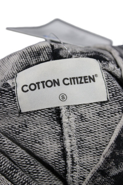 Cotton Citizen Womens Pullover Hoodie Black 100% Cotton Crew Neck Size S