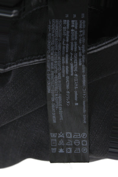 Unemployed Denim Women Skinny Black Jeans Mid Rise Button 26 Inseam Size 0