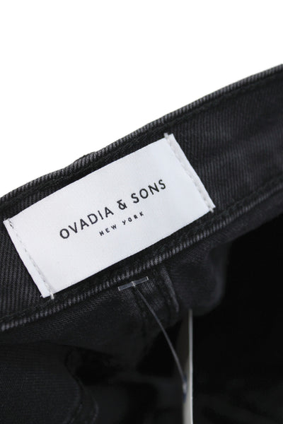 Ovadia & Sons Men Straight Black Jeans Size 30