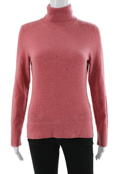 Tse Women 100% Cashmere Turtleneck Pullover Sweater Pink Size M