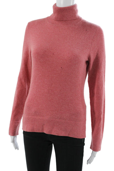 Tse Women 100% Cashmere Turtleneck Pullover Sweater Pink Size M