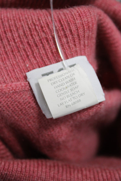 Tse Women 100% Cashmere Turtleneck Pullover Sweater Pink Size M