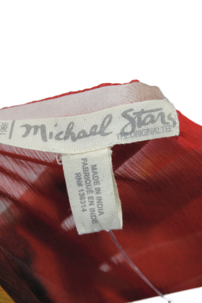 Michael Stars Women Sheer Tie-Dye Kimono Cover Up Multicolor Size S