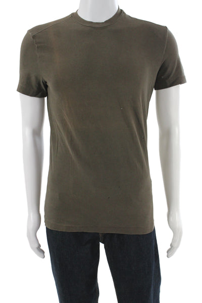 Versace Jeans Mens Basic Brown Crewneck T-Shirt 90% Cotton Short Sleeve Size L