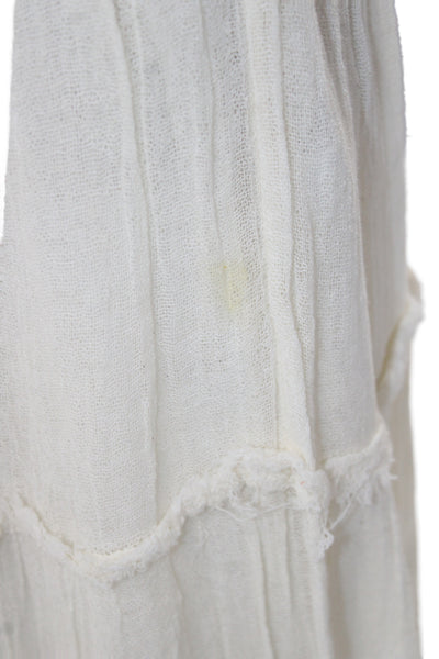 Jens Pirate Booty Womens Ivory Maxi Boho Cotton Pull On Skirt Size PS