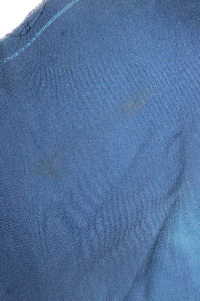 Love Shack Fancy Women Blouson Dress Blue Silk Tie Dye Sleeveless Size S