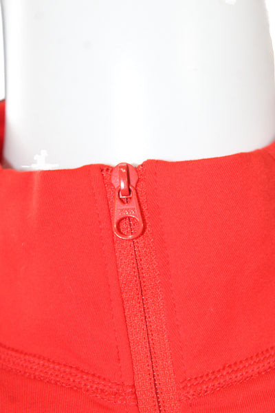 Arc'teryx Womens Mock Neck Half Zip Long Sleeve Active Top Red Size S