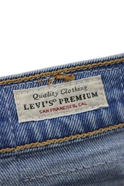 Levi's Women Straight Jeans Blue Denim High Rise Size 26