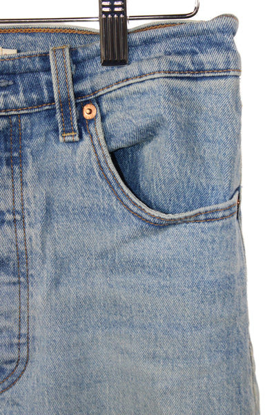 Levi's Womens Cropped High Rise Blue Cotton Jeans Inseam 28 Size 26