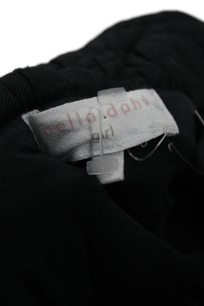 Bella Dahl Girls Black Argyle Bomber Jacket Snap Closure Cotton Blend Size 14