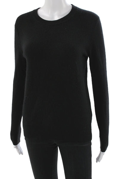 Banana Republic Women Merino Wool Crewneck Pullover Black Long Sleeve Size S