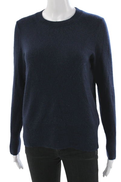 J Crew Women Blue 100% Cashmere Crewneck Pullover Sweater Size XS
