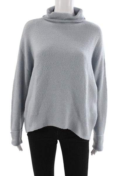 Pookie and Sebastian Womens Blue Turtleneck Pullover Sweater Long Sleeve Size S