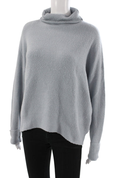 Pookie and Sebastian Womens Blue Turtleneck Pullover Sweater Long Sleeve Size S