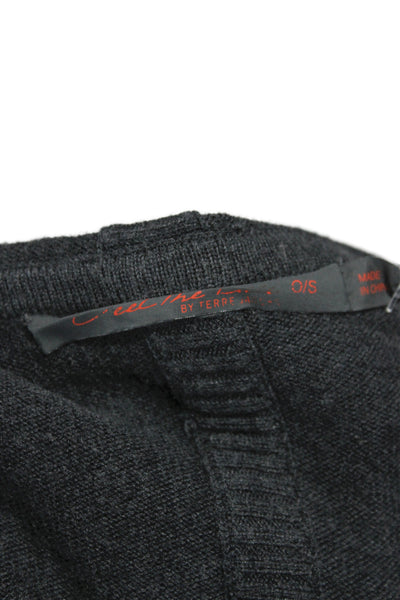 Feel the Piece Terre Jacobs Women Pullover Cashmere V Neck Gray Size One Size