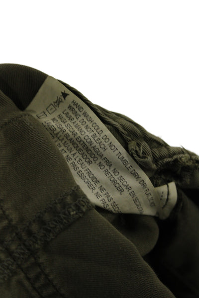 Thread & Supply Women Military Jacket Green Lyocell Button Long Sleeve Size S