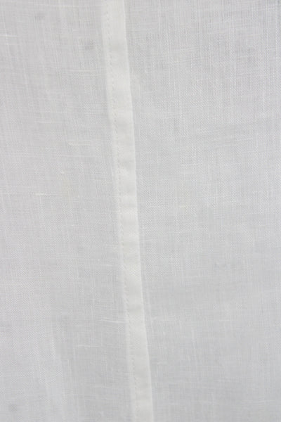 Saks Fifth Avenue Women White Linen Tie Neck Basic Tank Sleeveless Size M