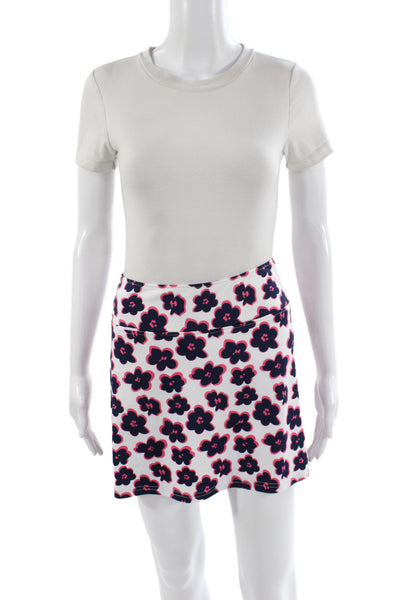 Golftini Womens Athletic Floral Multicolor Skort Short Polyester Size XS