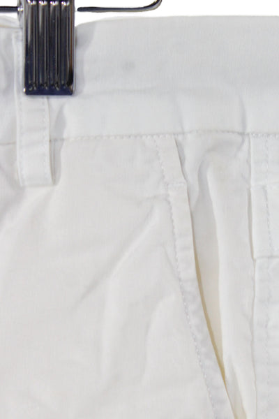 Vince Womens White Chino Shorts Cotton Summer Size 0