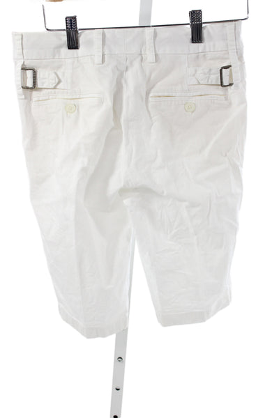 Vince Womens White Chino Shorts Cotton Summer Size 0